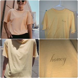 Brandy Melville yellow honey top